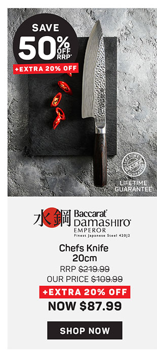 Baccarat Damashiro EMPEROR Chefs Knife 20cm