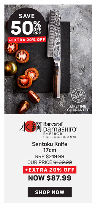 Baccarat Damashiro EMPEROR Santoku Knife 17cm