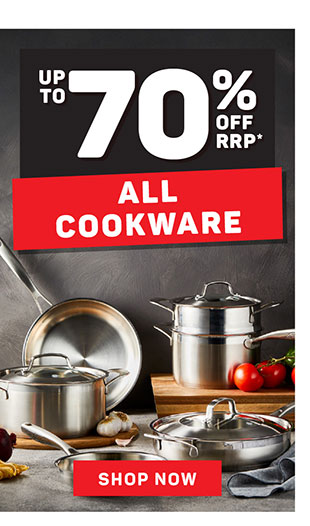 70% OFF ALL COOKWARE