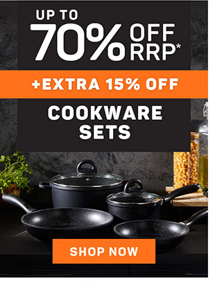 UP TO 70% OFF COOKWARE SETS