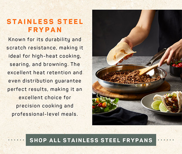 SHOP ALL STAINLESS STEEL FRYPAN