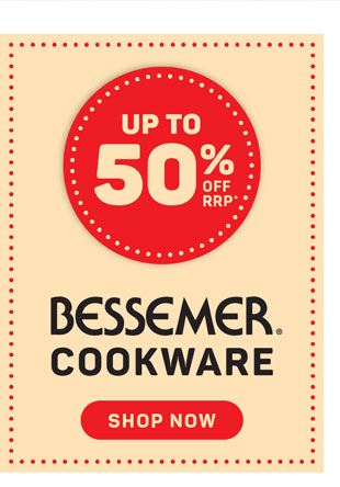 Up to 50% off Bessemer Cookware