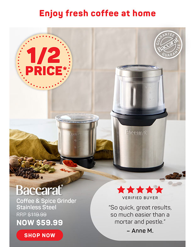 BC COFFEE & SPICE GRINDER SS