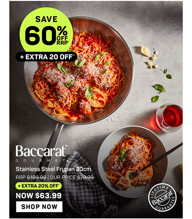 Baccarat Gourmet Stainless Steel Frypan 30cm