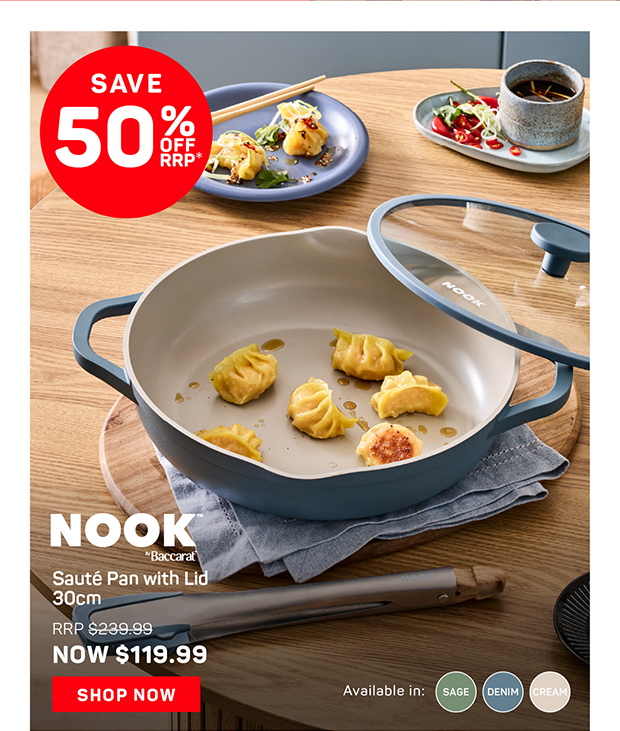 NOOK by Baccarat Saute Pan with Lid 30cm