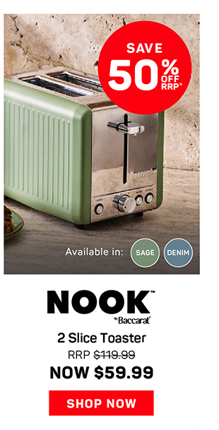 NOOK by Baccarat 2 Slice Toaster
