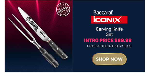 Baccarat iconiX Carving Knife Set AFL Premiers 2025 Brisbane Lions