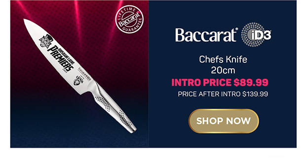 Baccarat iD3 Chefs Knife 20cm AFL Premiers 2025 Brisbane Lions