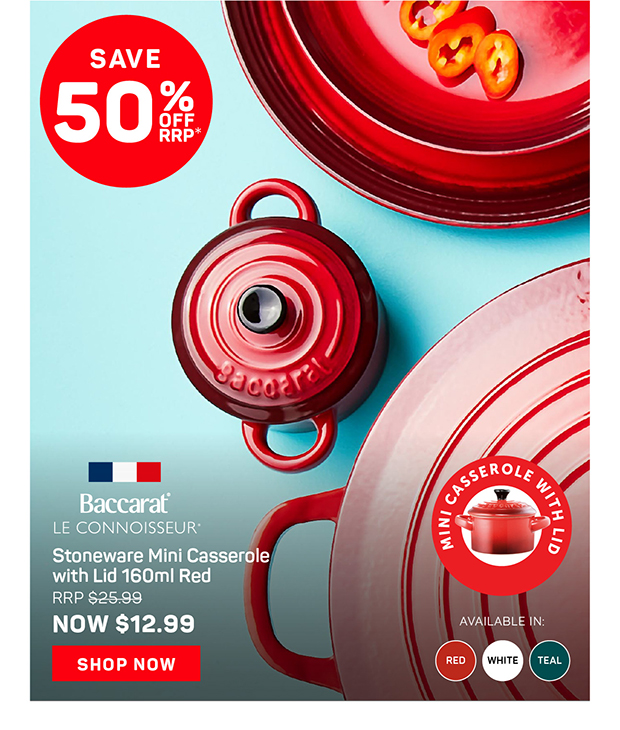 Baccarat Le Connoisseur Stoneware Mini Casserole with Lid 160ml