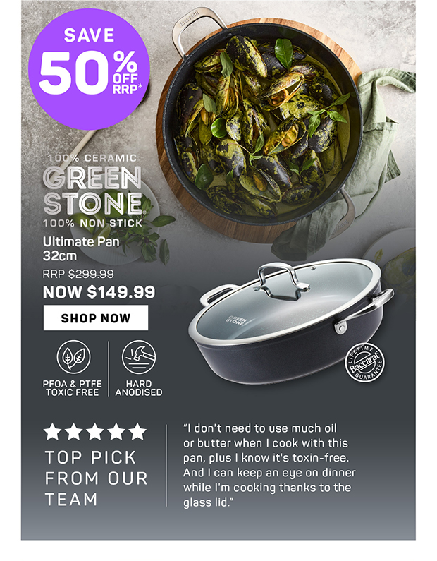 Baccarat GREEN STONE Ultimate Pan 32cm