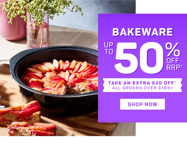 Up to 50% off RRP* Bakeware
