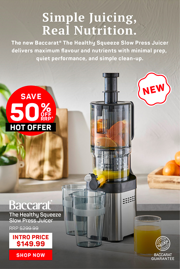 Baccarat The Healthy Squeeze Slow Press Juicer