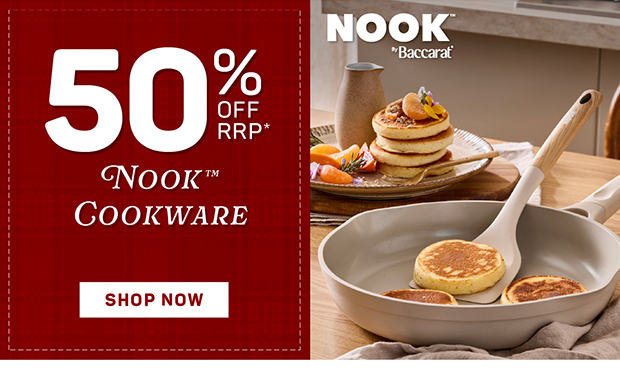 50% off RRP* Nook Cookware