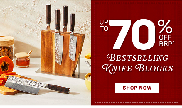 Up to 70% off RRP* Knife Blocks