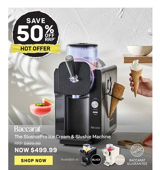 Baccarat The SlushiePro Ice Cream & Slushie Machine