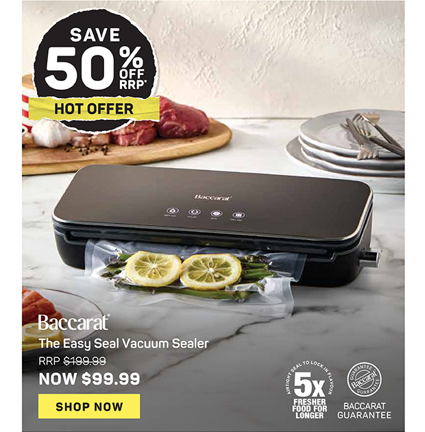 Baccarat The Easy Seal Vacuum Sealer