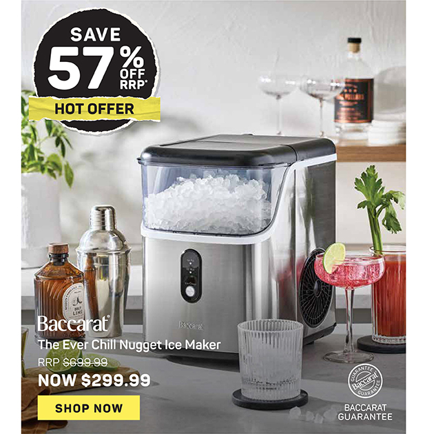Baccarat The Ever Chill Nugget Ice Maker