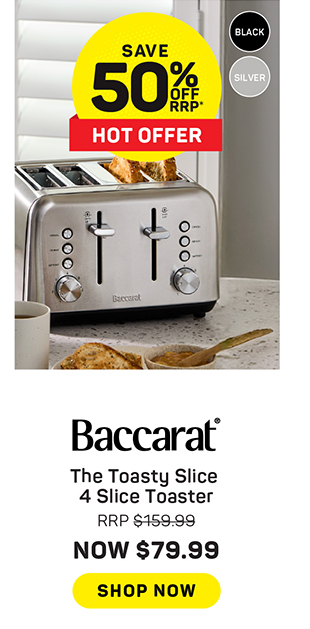 Baccarat The Toasty Slice 4 Slice Toaster