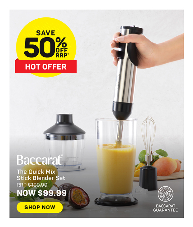 Baccarat The Quick Mix Stick Blender Set
