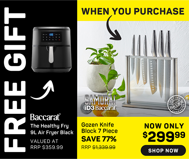 Baccarat iD3 SAMURAI Gozen 7 Piece Knife Block