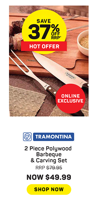 Tramontina 2 Piece Polywood Barbeque & Carving Set