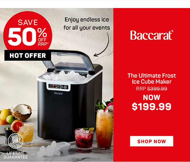 Baccarat The Ultimate Frost Ice Cube Maker