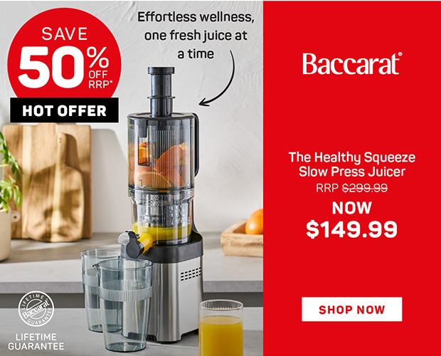 Baccarat The Healthy Squeeze Slow Press Juicer