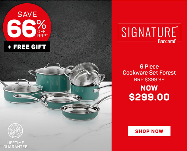 Baccarat SIGNATURE 6 Piece Cookware Set Forest