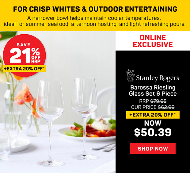 Stanley Rogers Barossa 6 Piece Riesling Glass Set