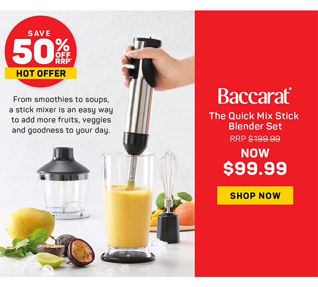 Baccarat The Quick Mix Stick Blender Set