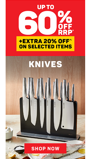 Up to 60% off RRP* Knives