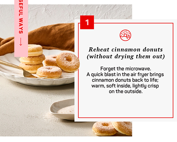 Reheat cinnamon donuts (without drying them out) 