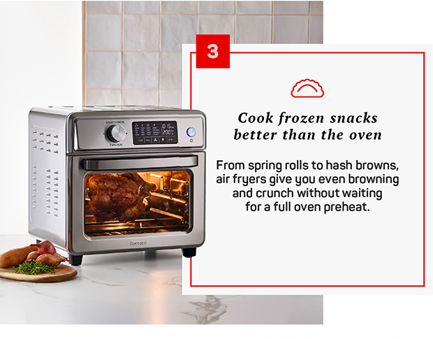 Cook frozen snacks better than the oven