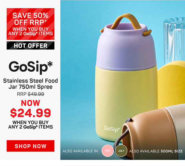 GoSip* Stainless Steel Food Jar 750ml