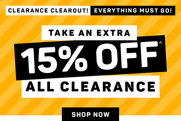 Take an Extra 15% off Clearance^
