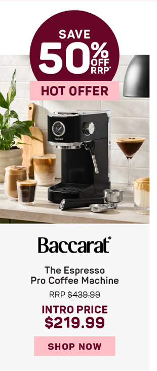Baccarat The Espresso Pro Coffee Machine