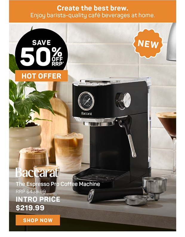 Baccarat The Espresso Pro Coffee Machine