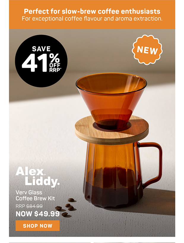 Alex Liddy Verv Glass Coffee Brew Kit