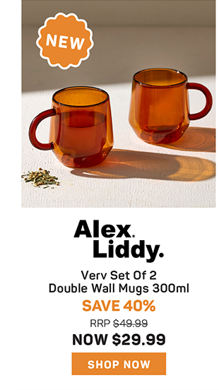 Alex Liddy Verv Set Of 2 Double Wall Mugs 300ml