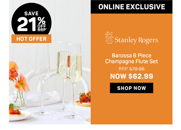 Stanley Rogers Barossa 6 Piece Champagne Flute Set