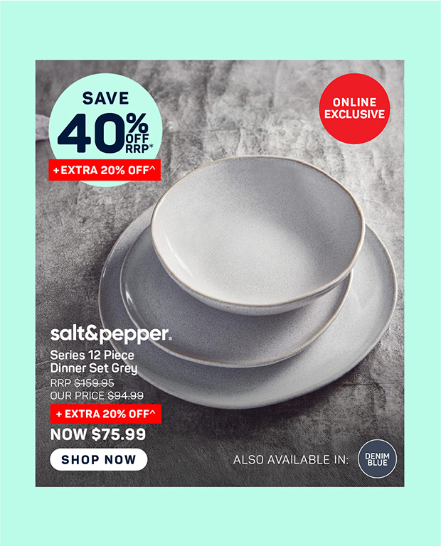 Salt & Pepper Series 12 Piece Dinner Set