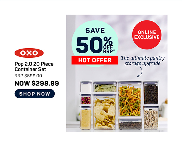 OXO Pop 2.0 20 Piece Container Set