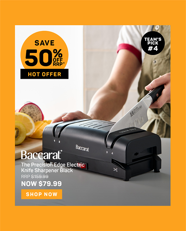 Baccarat The Precision Edge Electric Knife Sharpener Black