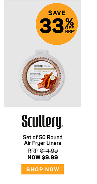 Scullery Set of 50 Round Air Fryer Liners