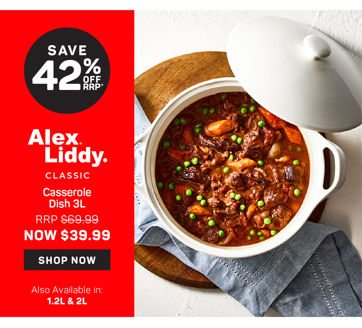 Alex Liddy Classic Round Casserole Dish