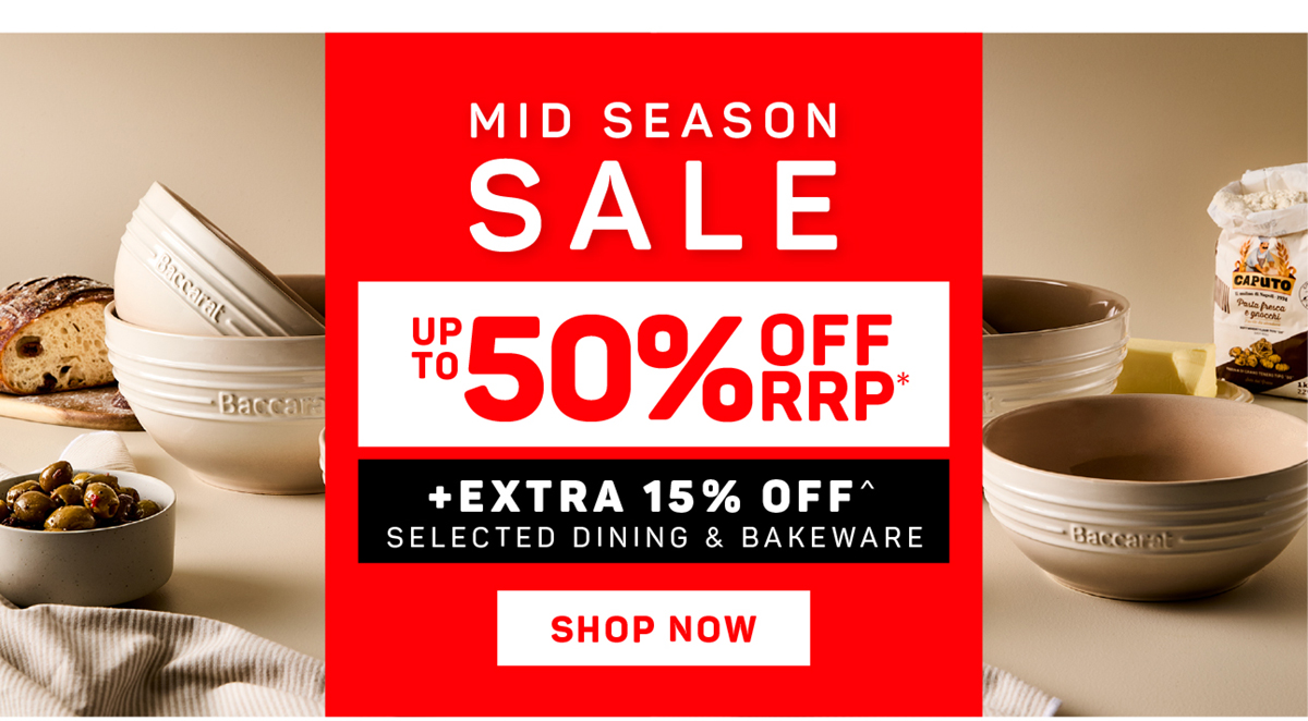 Mid Season Sale: Up to 50% off RRP