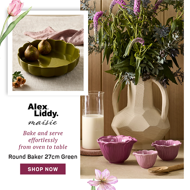 Alex Liddy Maisie Round Baker 27cm Green