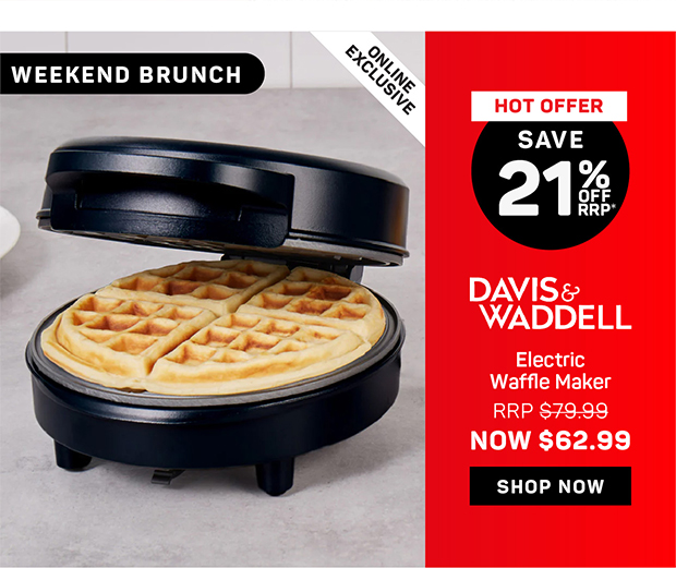 Davis & Waddell Electric Waffle Maker