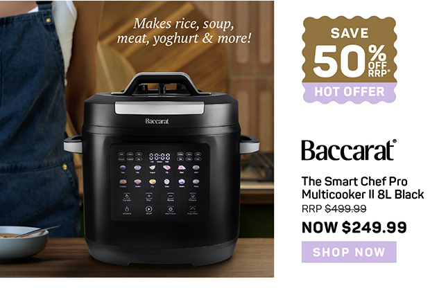 Baccarat The Smart Chef Pro Multicooker II 8L Black