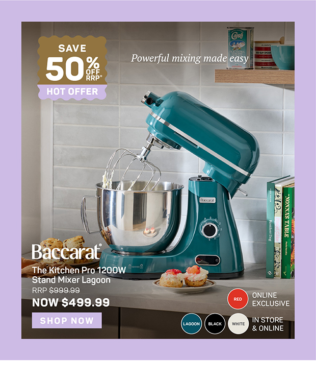 Baccarat The Kitchen Pro 1200W Stand Mixer
